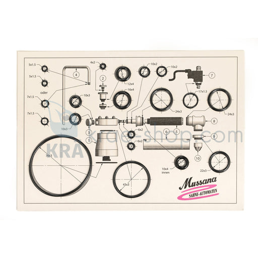 Mussana gasket set - krae-shop.com