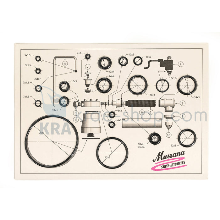 Mussana gasket set - krae-shop.com