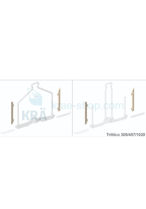 Bravo metal side scraper from stove agitator for Bravo Trittico 204/457 ice cream machines - krae - store.com