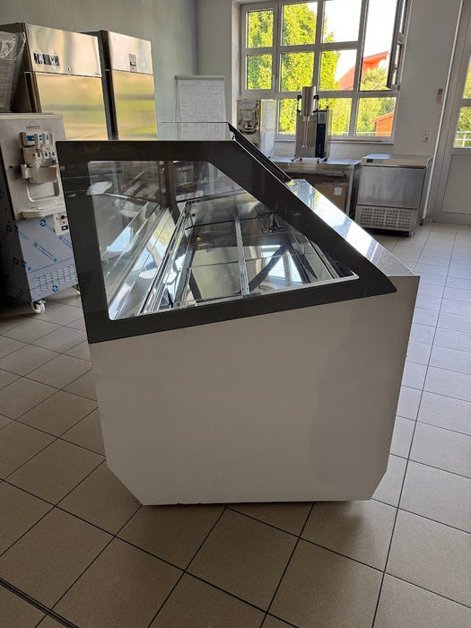 Used ISA MILLENNIUM ST 220 Gelato PRO ice cream display case - top condition (W 220 x D 110 x H 135 cm) - krae - store.com