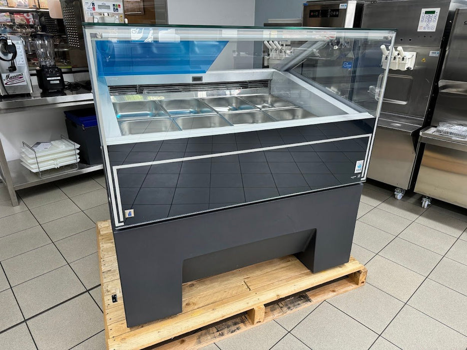 IFI Jolly Gelato L1180 mm UC VBD ice cream display case with built-in aggregate - like new! - krae-shop.com