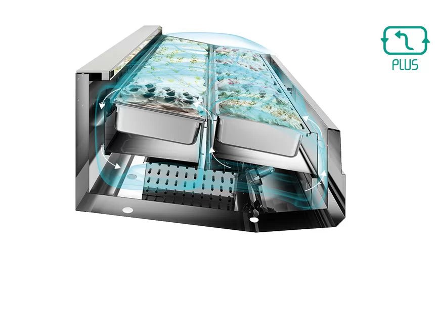 ISA Supercapri Gelato - Pastry ice cream display case - krae - store.com
