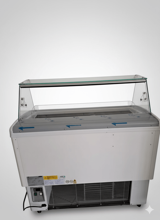 Italproget Brio 6 ice cream display case with built-in unit - display unit (year of manufacture 2024) - krae - store.com