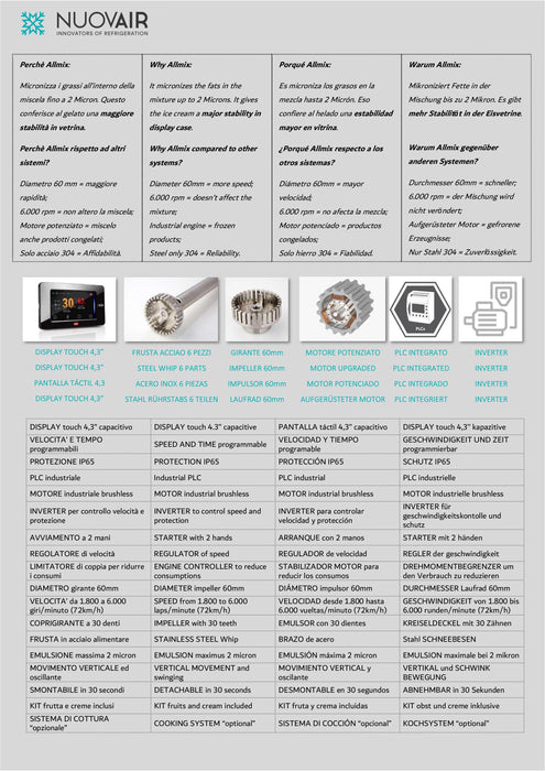 NUOVAIR Mixing and emulsifying device ALLMIX ML 15 - krae - store.com