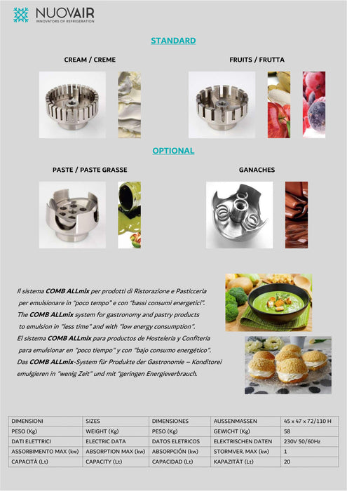 NUOVAIR Mixing and emulsifying device ALLMIX ML 15 - krae - store.com