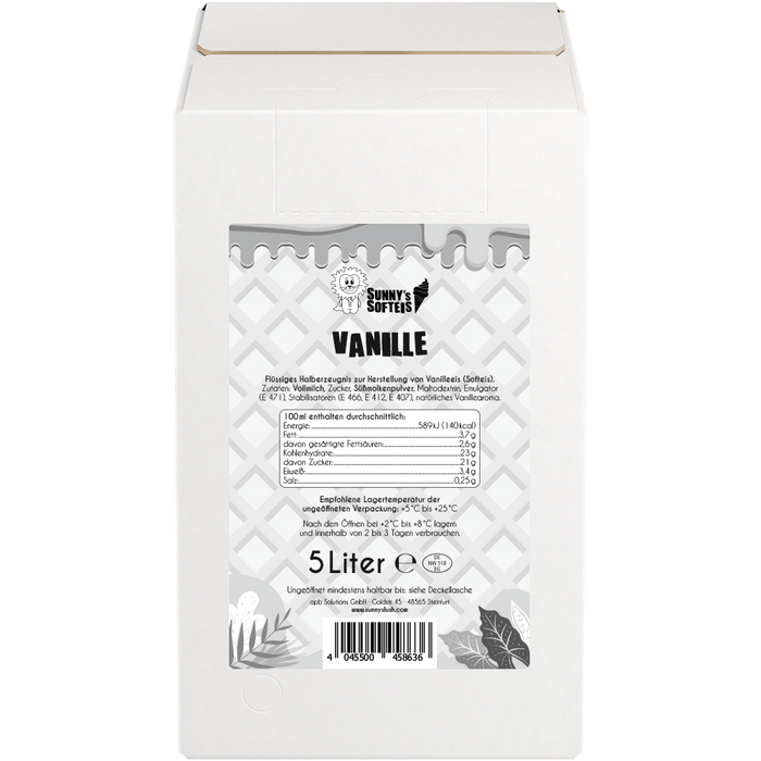 Sunny's Soft Ice Cream Liquid Mix Vanilla & Chocolate – The simple formula for perfect ice cream enjoyment - krae - shop.com