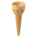 Extra large tulip cones Ø 55 mm, L 117 mm (400 pcs.) – Crispy ice cream cones - krae - shop.com